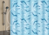 Шторы п/э 180*180 с кольцами Дельфины голубые New