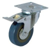 Опора колесная FF металл/резина поворотная 75мм со стопором, площадка 3600