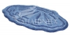 Коврик д/в SHAHINTEX PREMIUM 60*100 голубой 11