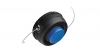 Катушка для триммера черная с синей кнопкой, BL- 135. резьба М10*1,25мм JH-103/YK-T018A