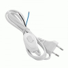 Шнур для бра с выкл.UNIVersal 6А 250V 1.7м ШВВП 2*0,75 бел. А1060